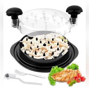 Chicken Shredder with Brush and Tongs